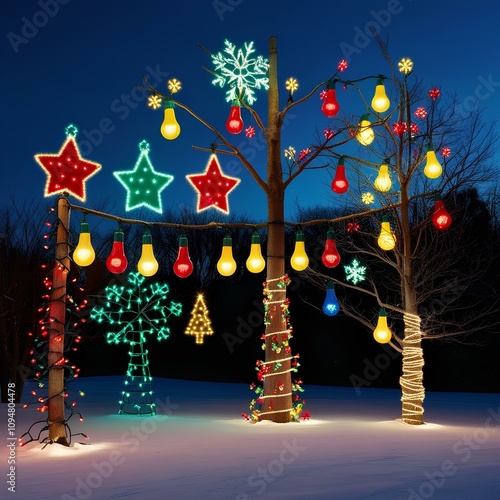 Christmas lights with amazing color combinations, xmas LED lights, kids gifts.