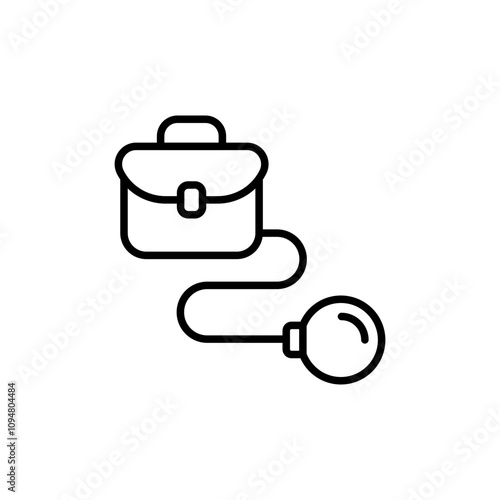 Workaholic outline icons, minimalist vector illustration ,simple transparent graphic element .Isolated on white background