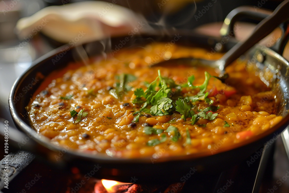 Freshly cooked dish modern serving restaurant setting generative AI Freshly cooked dish modern serving restaurant setting generative AI