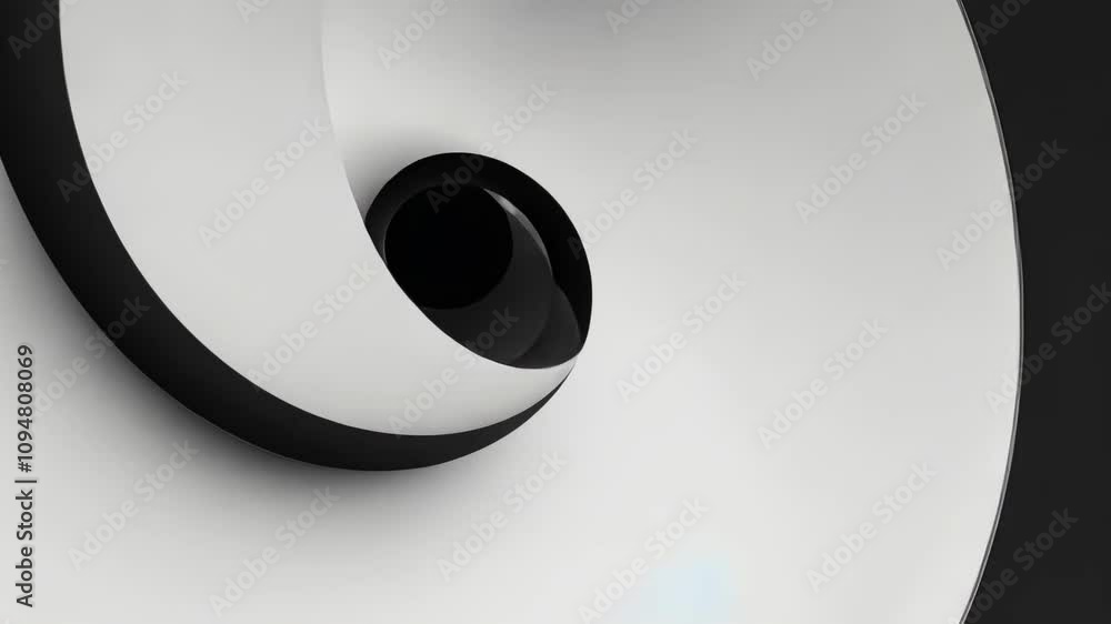 Dynamic Abstract Sphere in Black and White Minimal Design Dynamic Abstract Sphere in Black and White Minimal Design