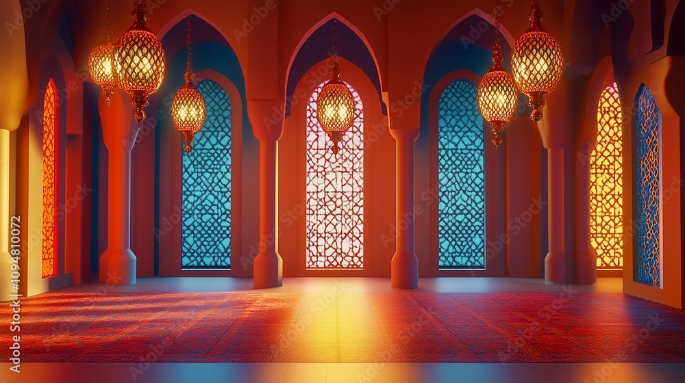 Obraz premium クリスマスとランプと町