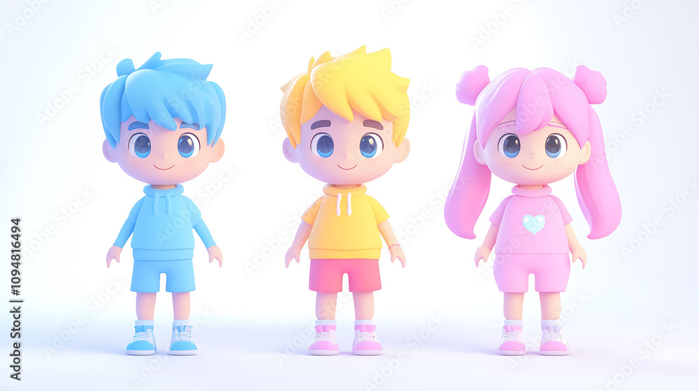 Animated 3D Character Concepts, Colorful 3D Animated Character Concepts Animated 3D Character Concepts, Colorful 3D Animated Character Concepts
