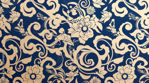 唐草模様の和風素材