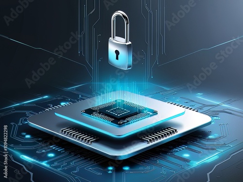 Cyber Shield: IT Security Concept Background photo