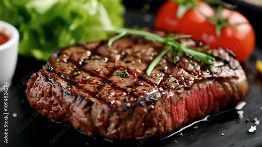 grilled beef steak with vegetables grilled beef steak with vegetables