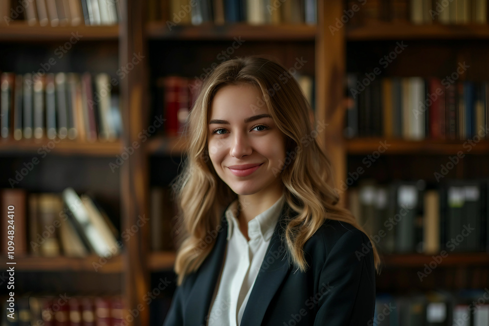 Generative AI Portrait of a Professional Man Woman Embracing a Lawyer's Poised and Confident Look Generative AI Portrait of a Professional Man Woman Embracing a Lawyer's Poised and Confident Look