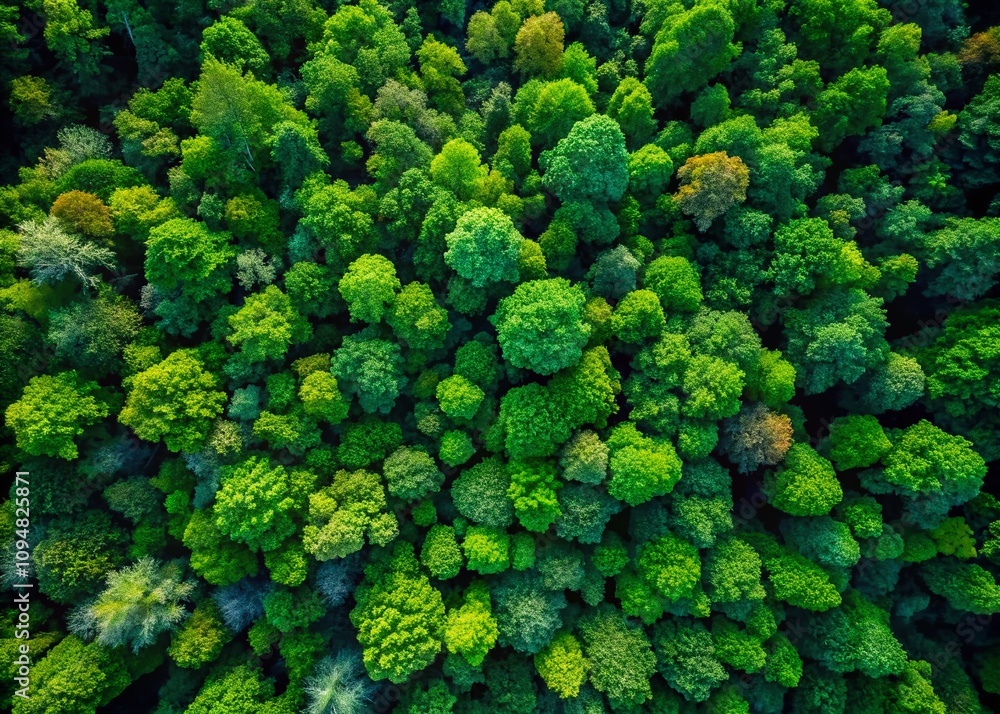 Aerial View of Lush Green Leaves in a Vibrant Forest Canopy Showcasing Nature's Beauty from Above with Vivid Colors and Intricate Patterns Aerial View of Lush Green Leaves in a Vibrant Forest Canopy Showcasing Nature's Beauty from Above with Vivid Colors and Intricate Patterns