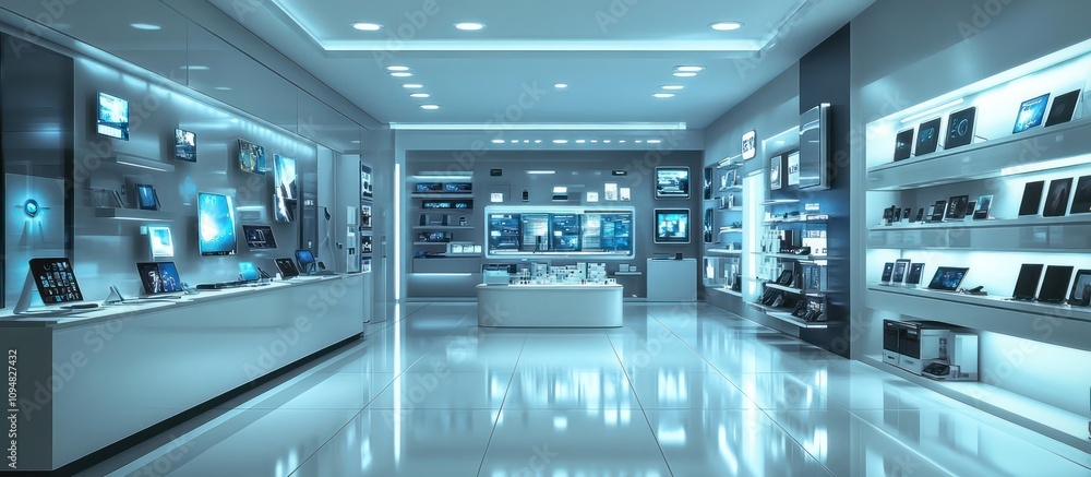 Futuristic Electronics Store: A Vision of Tomorrow's Retail Futuristic Electronics Store: A Vision of Tomorrow's Retail
