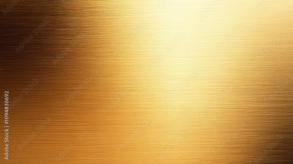 Brushed golden metallic texture with horizontal grain pattern Brushed golden metallic texture with horizontal grain pattern