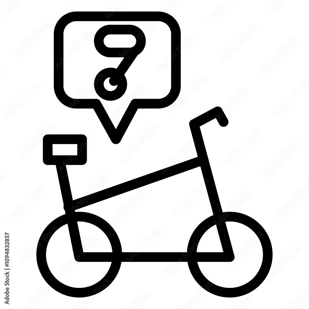 Bicycle Bike Life Line Icon Bicycle Bike Life Line Icon