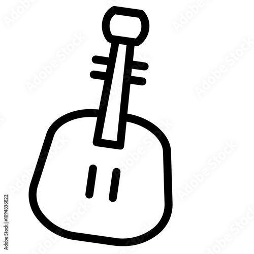 Audio Cello Fiddler Line Icon