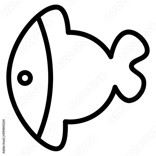 Fins Fish Animal Line Icon