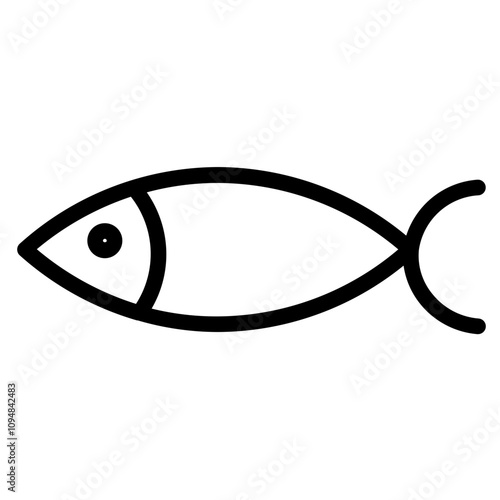 Fins Fish Animal Line Icon