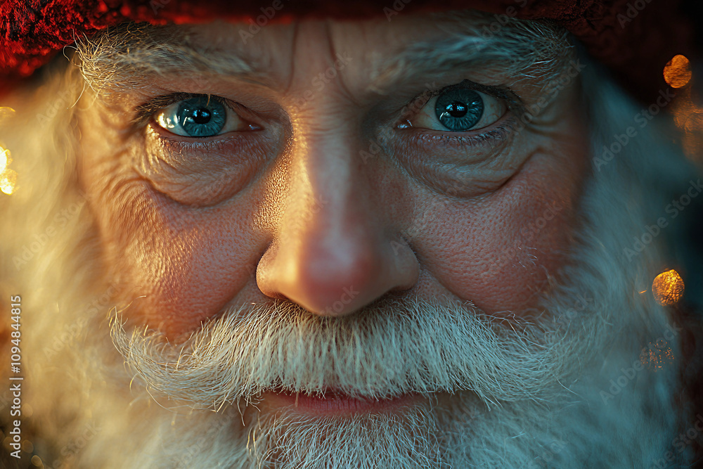 Generative AI image of a menacing horror-themed Santa Claus portraying a terrifying Christmas killer character Generative AI image of a menacing horror-themed Santa Claus portraying a terrifying Christmas killer character
