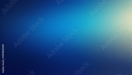 Abstract background, Bleu de France gradient background with light leak and grainy texture.