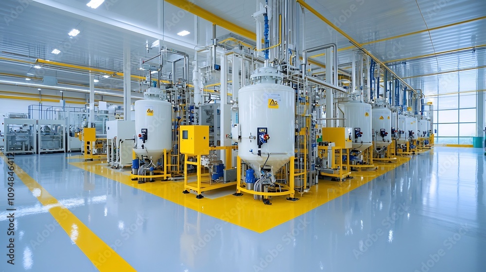 Cutting edge biodiesel plant featuring advanced fuel processing technologies and state of the art equipment to produce renewable sustainable energy in an environmentally friendly manner Cutting edge biodiesel plant featuring advanced fuel processing technologies and state of the art equipment to produce renewable sustainable energy in an environmentally friendly manner