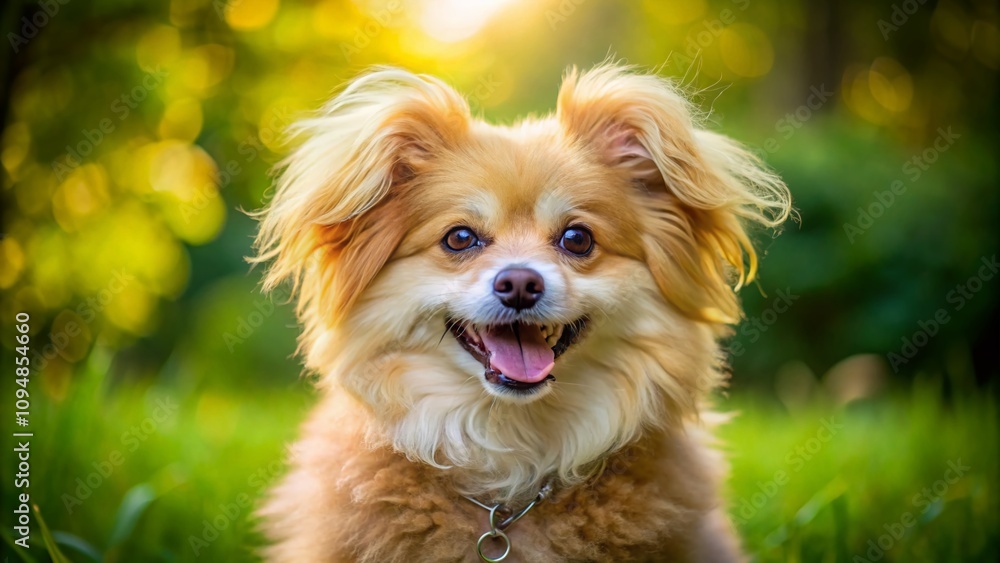 Candid Moments of a Full Grown Pomeranian Poodle Mix Enjoying a Day Outdoors, Capturing Its Playful Nature and Fluffy Coat in Natural Light Candid Moments of a Full Grown Pomeranian Poodle Mix Enjoying a Day Outdoors, Capturing Its Playful Nature and Fluffy Coat in Natural Light