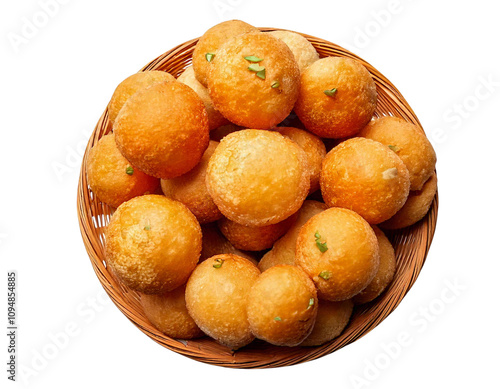 Gol Gappay isolated on Transparent Background photo