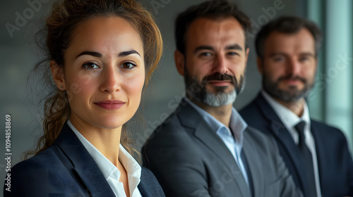 Portrait, business people and teamwork with manager, group and lawyer with diversity, startup and legal aid company. Face, men or women with attorney, leader and support with cooperation or smile