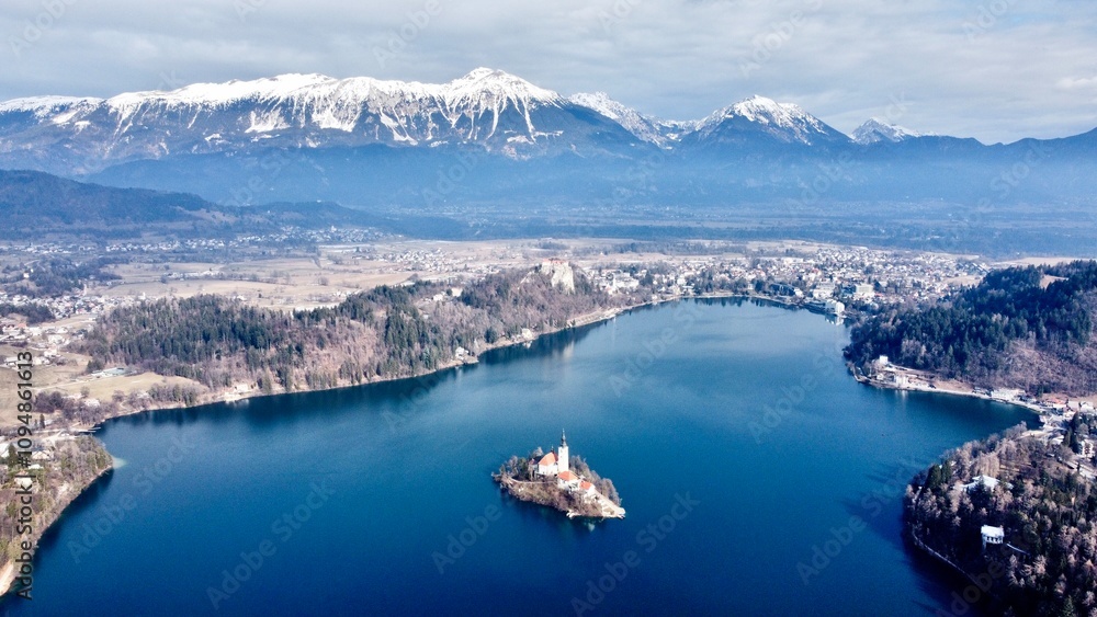 Obraz premium the bled lake in Slovenia