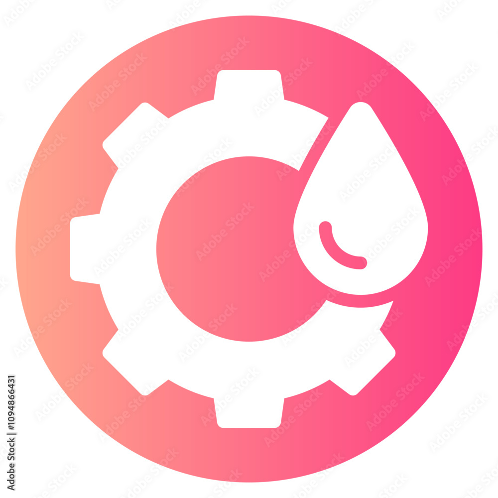 water setting gradient icon water setting gradient icon