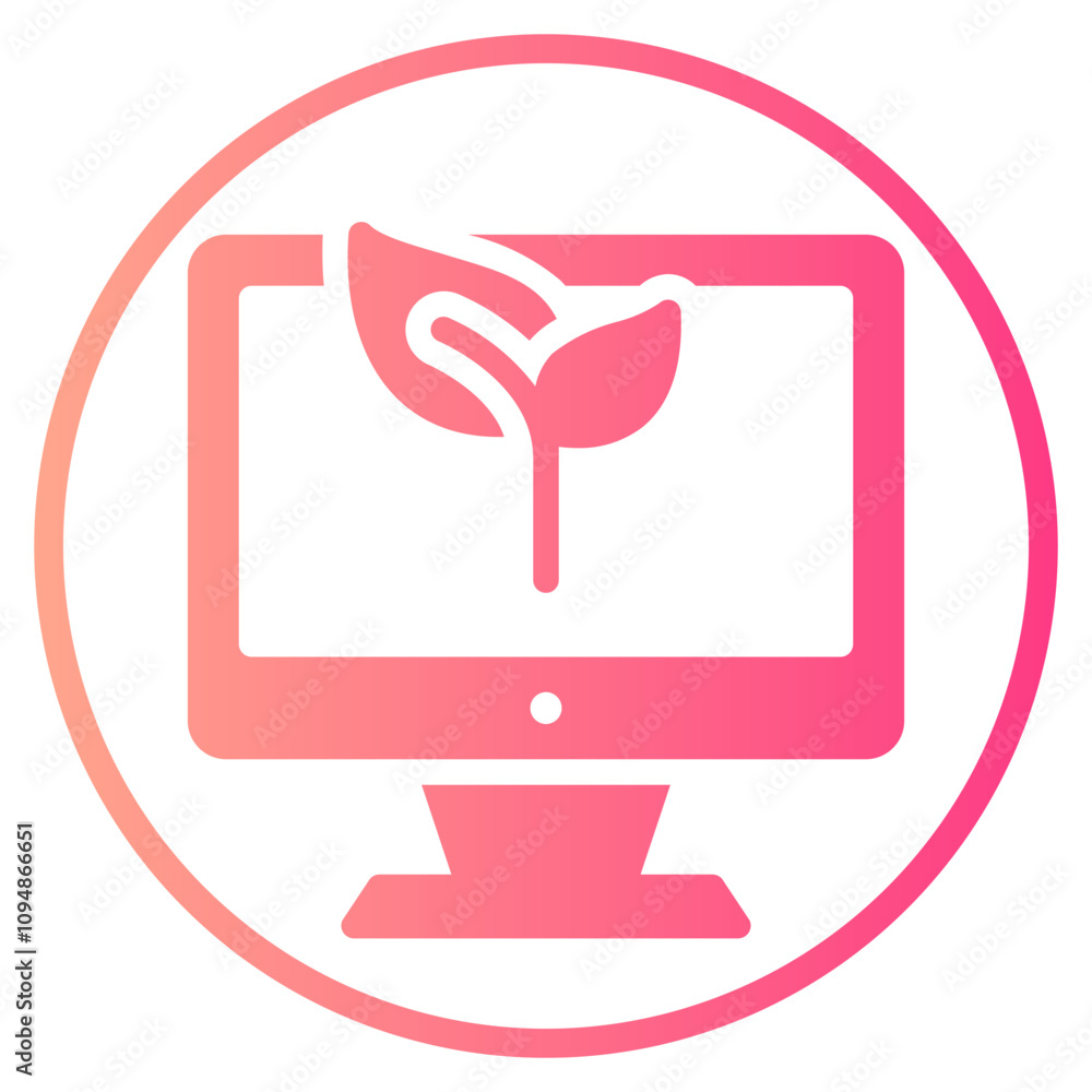 computer gradient icon computer gradient icon