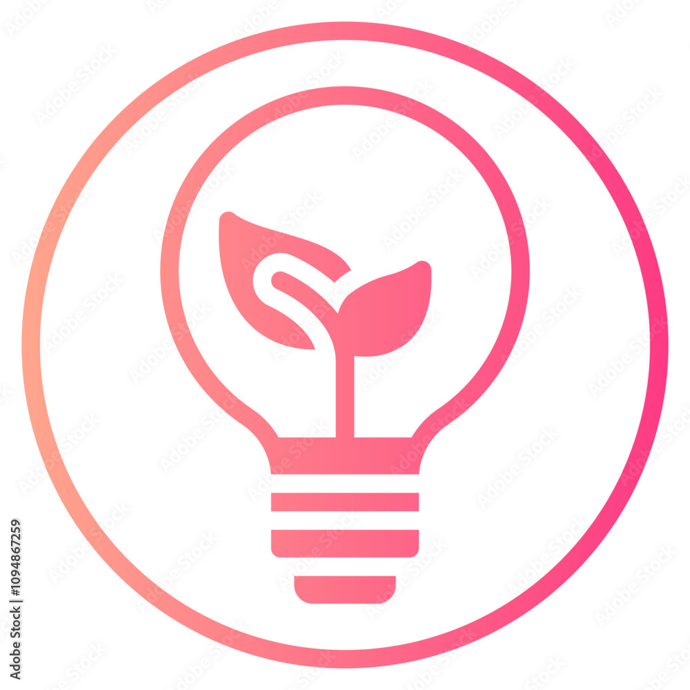sustainable energy gradient icon sustainable energy gradient icon