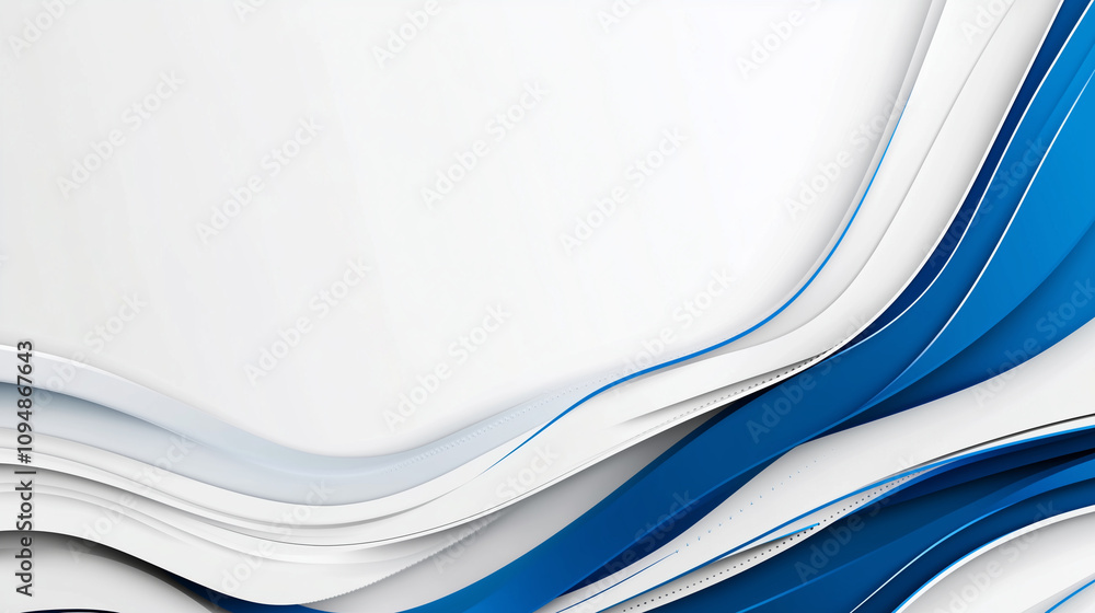 Obraz premium Modern Blue White Abstract Corporate Background