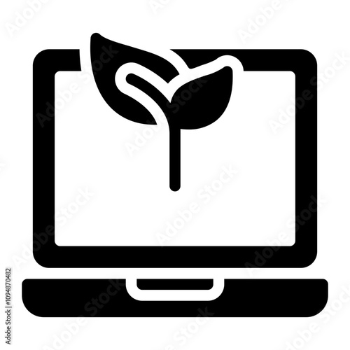 laptop glyph icon