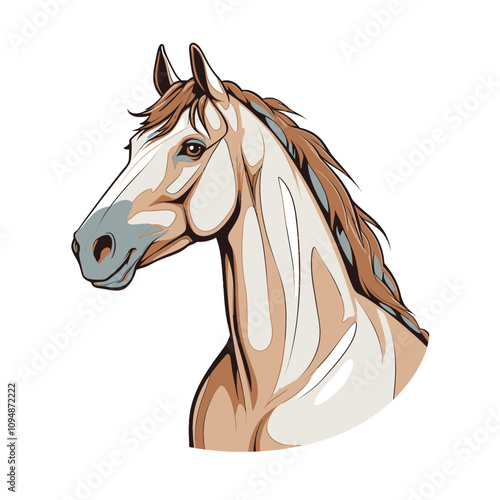 Prancing Horse Icon Vector Illustration
