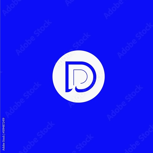 Monogram logo mark art design