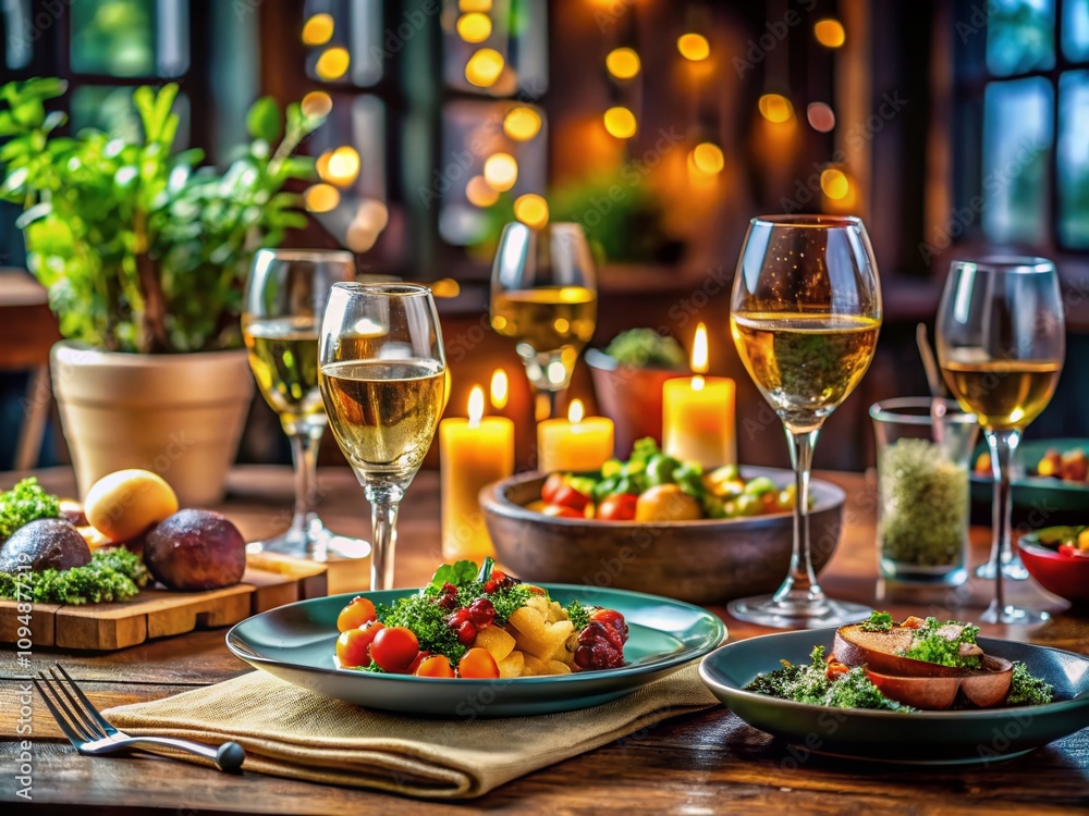 Captivating Food Photography Featuring Gourmet Dishes with Stylish Glasses and Nose Pads to Enhance Dining Experience and Aesthetic Presentation Captivating Food Photography Featuring Gourmet Dishes with Stylish Glasses and Nose Pads to Enhance Dining Experience and Aesthetic Presentation