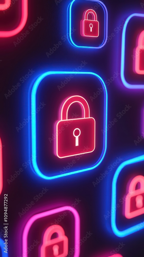 Encrypted Chat Bubbles Digital Space Graphic Design Cybersecurity Environment Futuristic Viewpoint Glowing Concept Encrypted Chat Bubbles Digital Space Graphic Design Cybersecurity Environment Futuristic Viewpoint Glowing Concept