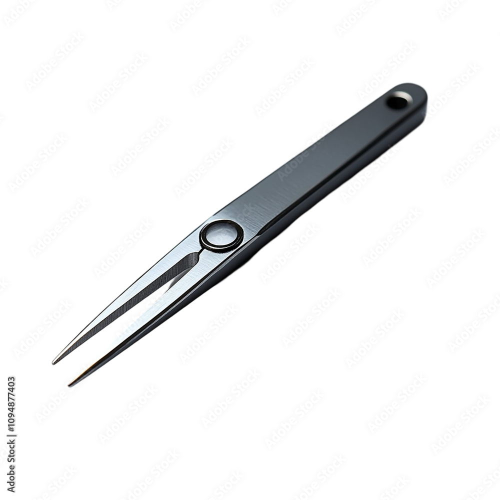 Pair Of Tweezers Isolated On A White Background. Pair Of Tweezers Isolated On A White Background.
