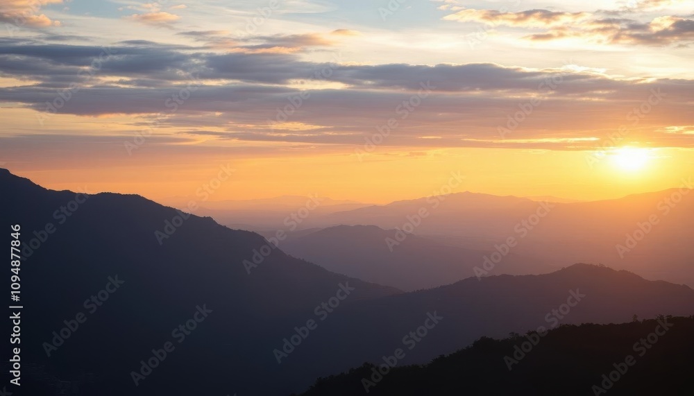 silhouetted against the setting sun in the mountains silhouetted against the setting sun in the mountains