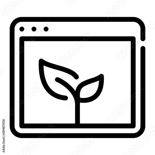 web line icon