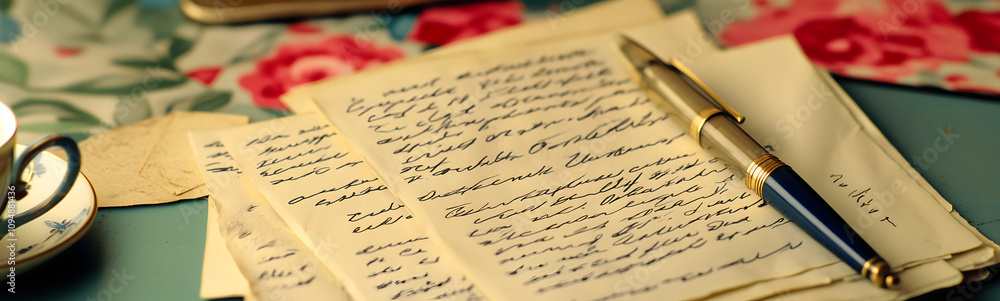 A handwritten resignation letter placed on a minimalist desk, surrounded by a simple, clean environment. The scene symbolizes a moment of change, decision-making, and transition in a professional life A handwritten resignation letter placed on a minimalist desk, surrounded by a simple, clean environment. The scene symbolizes a moment of change, decision-making, and transition in a professional life