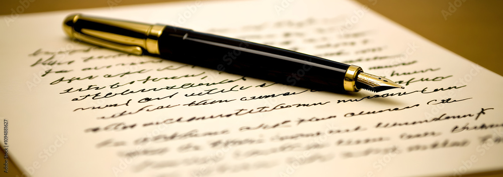 A handwritten resignation letter placed on a minimalist desk, surrounded by a simple, clean environment. The scene symbolizes a moment of change, decision-making, and transition in a professional life A handwritten resignation letter placed on a minimalist desk, surrounded by a simple, clean environment. The scene symbolizes a moment of change, decision-making, and transition in a professional life