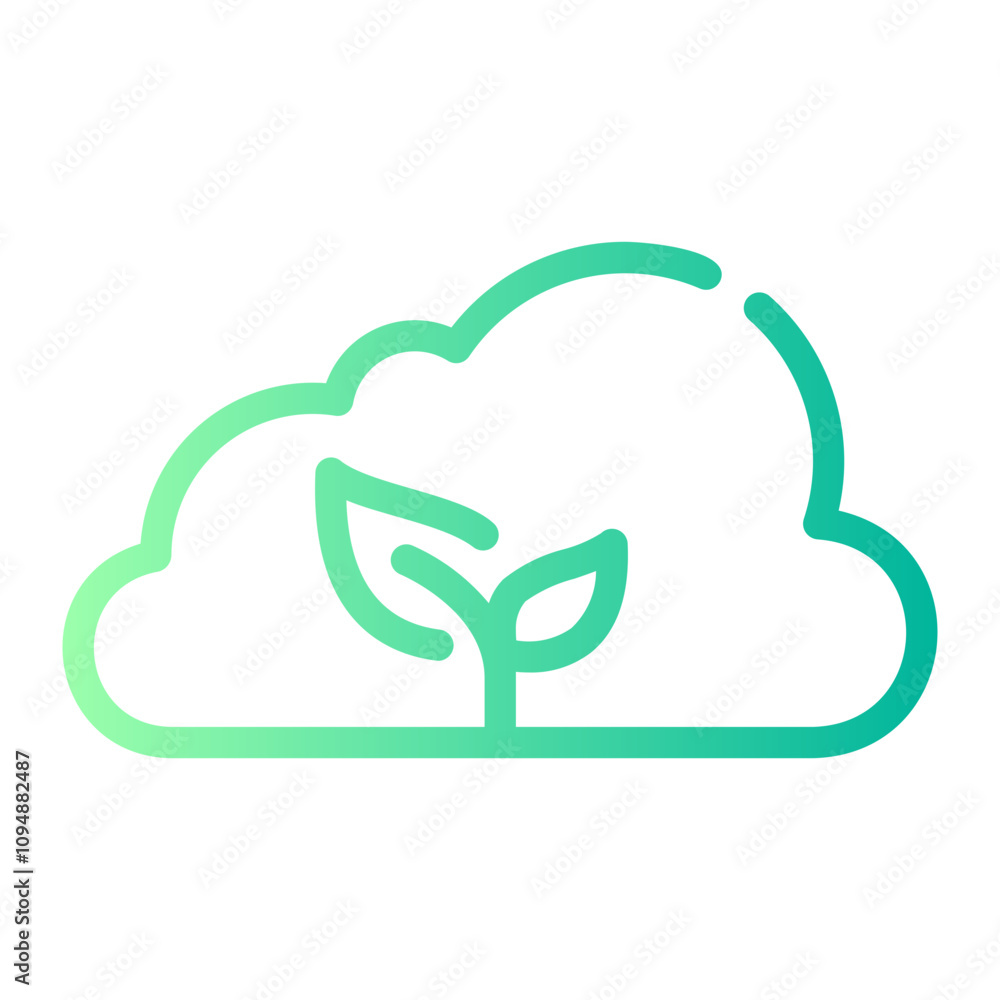 cloud gradient icon cloud gradient icon
