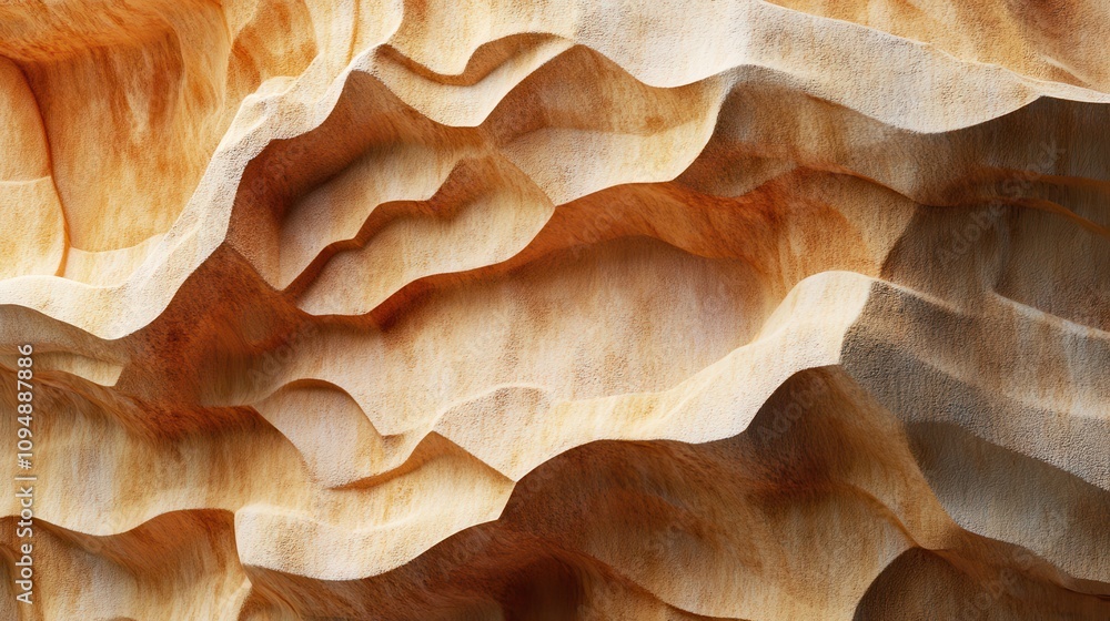 Abstract textured surface with flowing, wave-like patterns in warm tones. Abstract textured surface with flowing, wave-like patterns in warm tones.