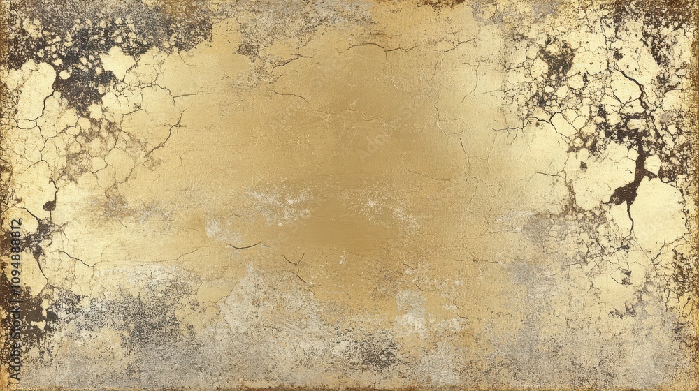 Obraz premium A textured background featuring a mix of gold and cracked surfaces, suitable for design use.