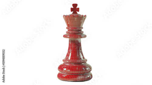 Wallpaper Mural Red Chess Queen 3D Model Torontodigital.ca