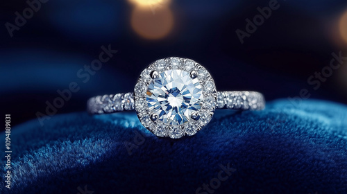 silver ring with diamonds