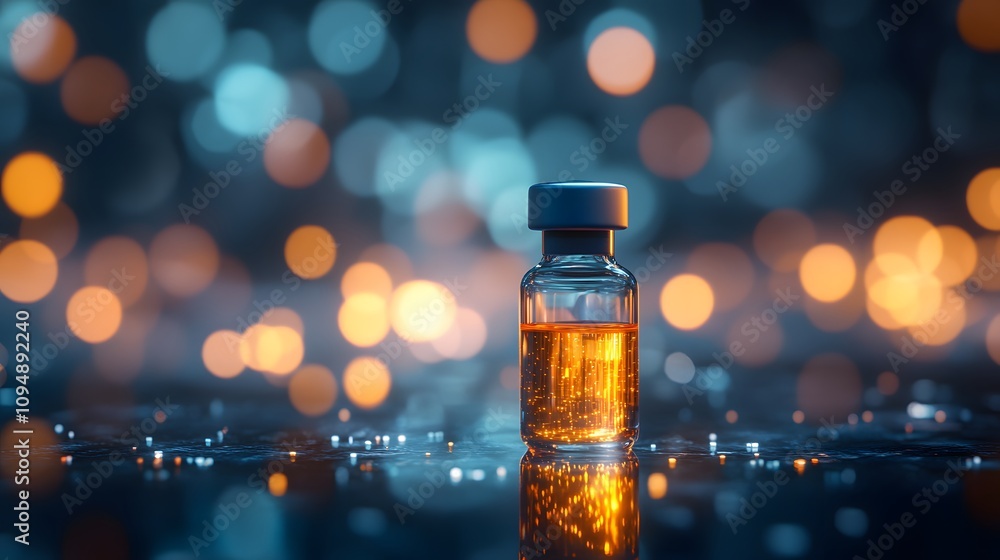 Professional medical still life featuring syringe and vaccine vial against soft blue, emphasizing healthcare precision with dramatic lighting effects. Professional medical still life featuring syringe and vaccine vial against soft blue, emphasizing healthcare precision with dramatic lighting effects.