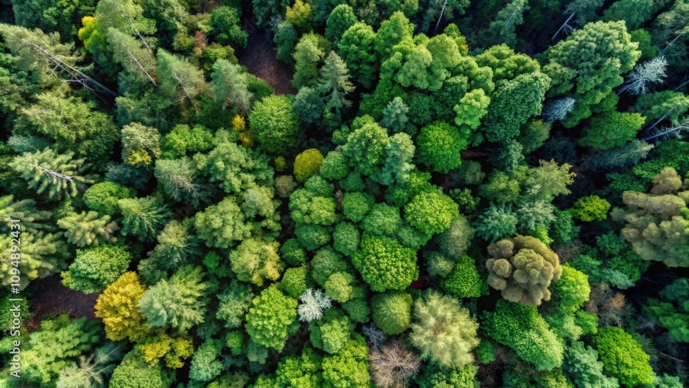 Aerial View of Lush Green Forest Canopy Aerial View of Lush Green Forest Canopy