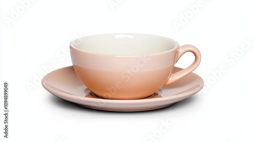 Wallpaper Mural A stylish porcelain cup with a serene pink gradient, perfect for serving tea or coffee, enhancing any dining experience. Torontodigital.ca