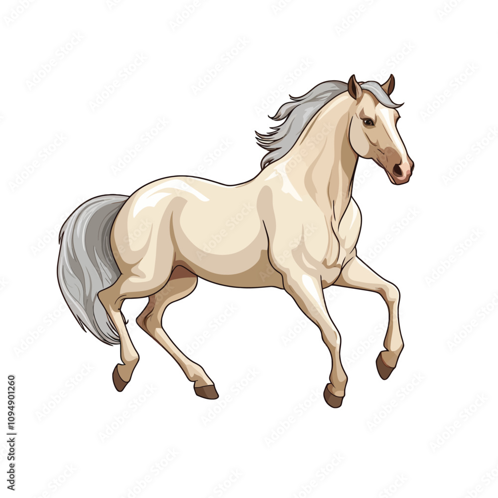 Tribal Horse Vector Illustration with Ethnic Patterns Tribal Horse Vector Illustration with Ethnic Patterns