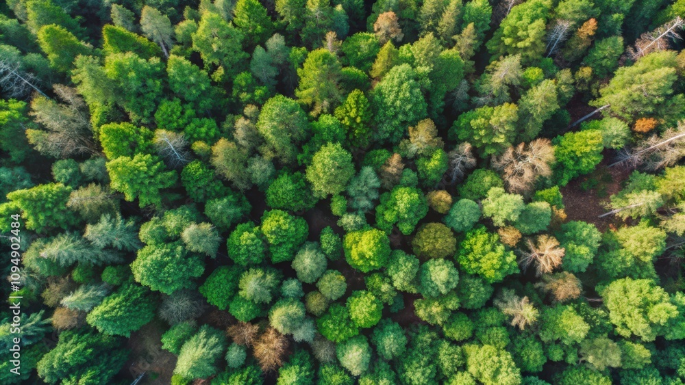 Aerial View of a Lush Green Forest Canopy Aerial View of a Lush Green Forest Canopy