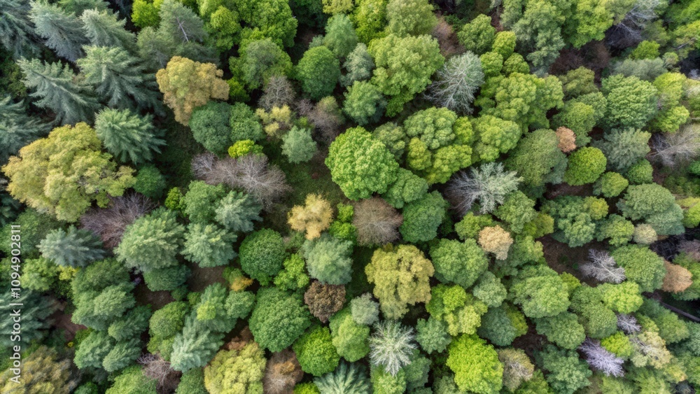 Aerial View of a Lush Green Forest Canopy Aerial View of a Lush Green Forest Canopy