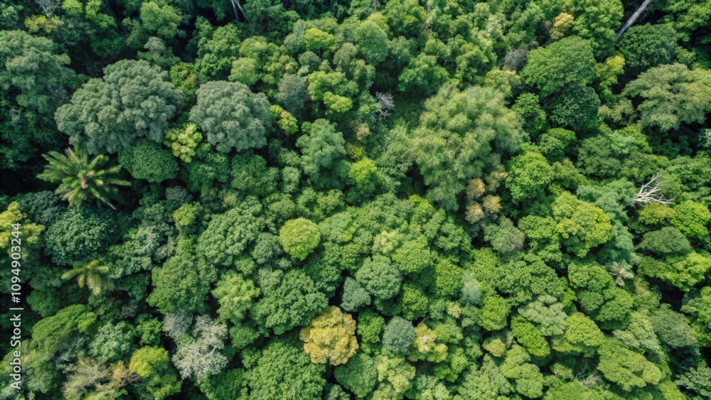 Aerial View of Lush Green Forest Canopy Aerial View of Lush Green Forest Canopy